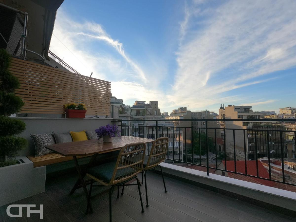 Luxury 80M2 Apartment With Balcony Downtown テッサロニキ エクステリア 写真
